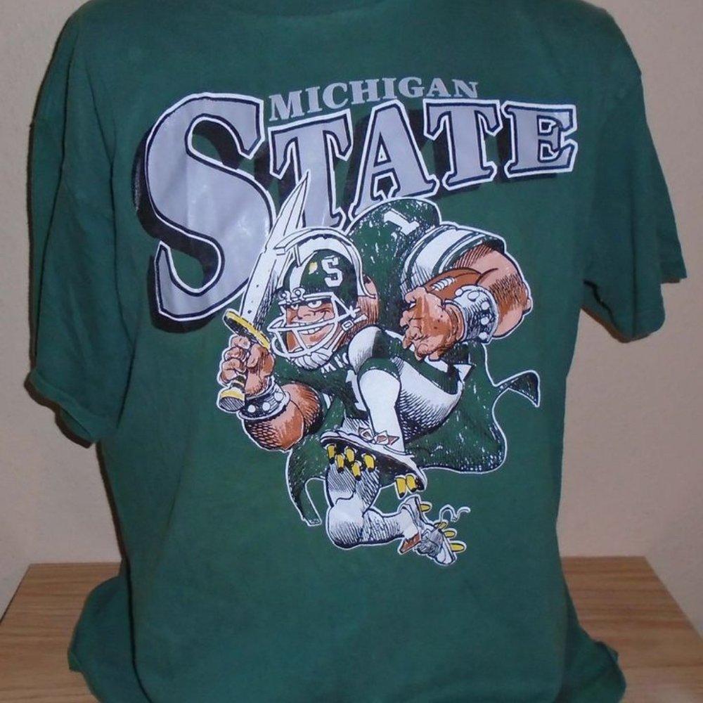 Michigan State Spartan Football T Shirt